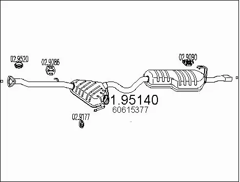 Rear Muffler (01.95140)