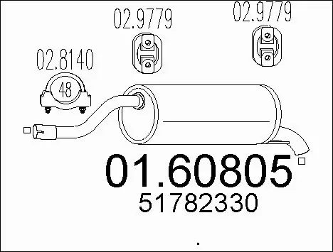 Rear Muffler (01.60805)