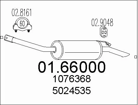 Rear Muffler (01.66000)