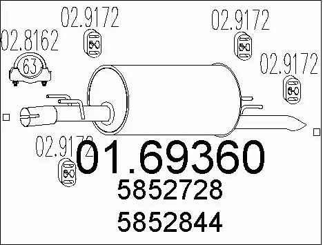 Rear Muffler (01.69360)