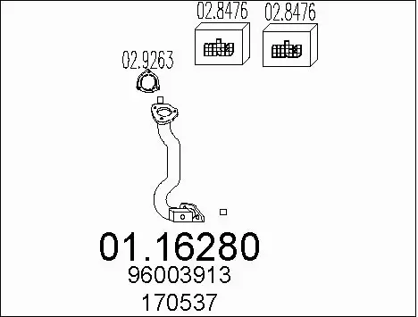 Exhaust Pipe (01.16280)