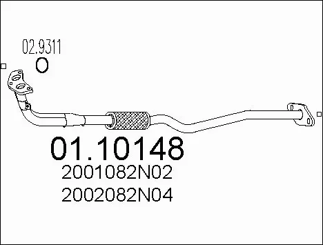 Exhaust Pipe (01.10148)