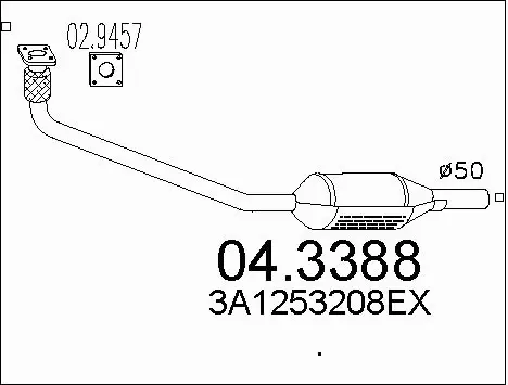 Catalytic Converter (04.3388)