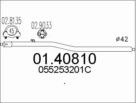 Exhaust Pipe (01.40810)