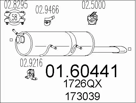 Rear Muffler (01.60441)