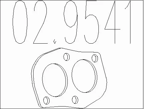 Gasket, exhaust pipe (02.9541)
