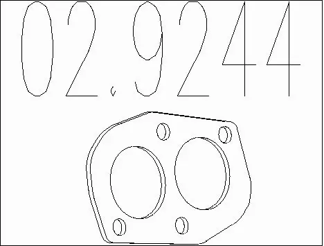 Gasket, exhaust pipe (02.9244)