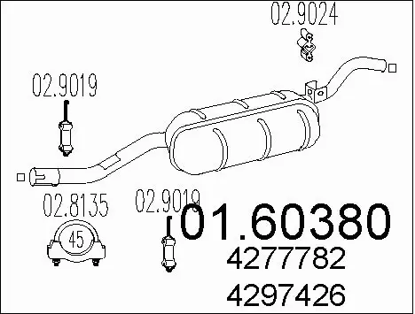 Rear Muffler (01.60380)