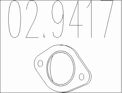 Gasket, exhaust pipe (02.9417)