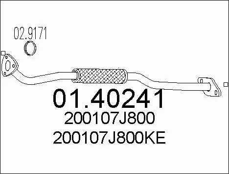 Exhaust Pipe (01.40241)