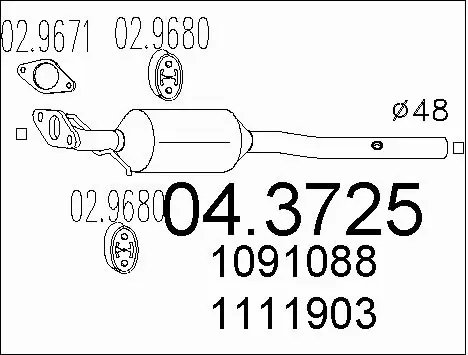Catalytic Converter (04.3725)