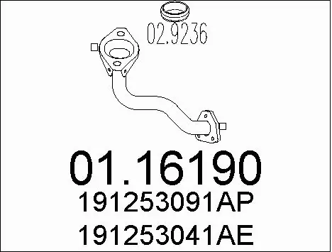 Exhaust Pipe (01.16190)
