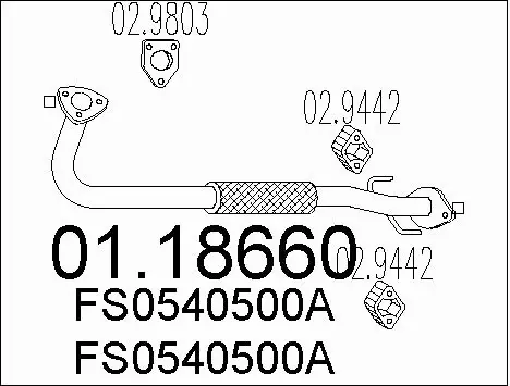 Exhaust Pipe (01.18660)