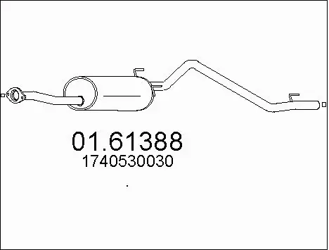Rear Muffler (01.61388)