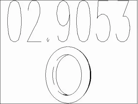 Rubber Buffer, muffler (02.9053)