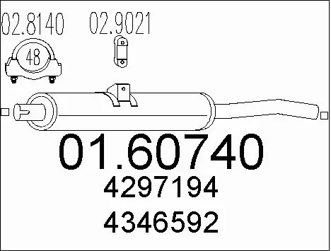 Rear Muffler (01.60740)