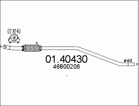 Exhaust Pipe (01.40430)