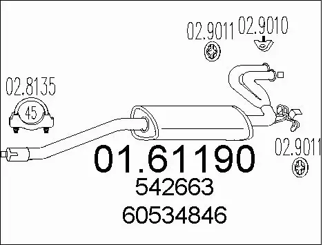 Rear Muffler (01.61190)