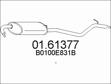 Rear Muffler (01.61377)