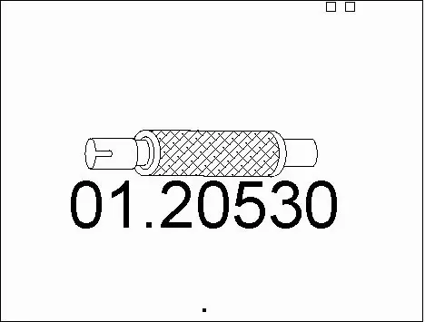 Flexible Pipe, exhaust system (01.20530)