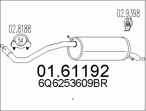 Rear Muffler (01.61192)