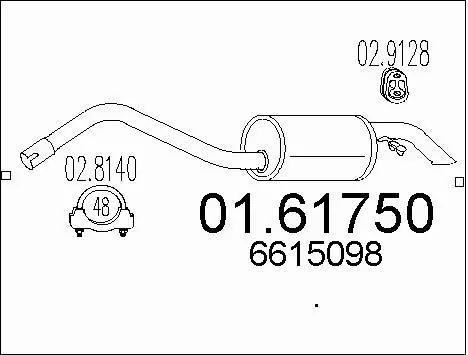Rear Muffler (01.61750)