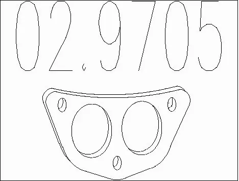 Gasket, exhaust pipe (02.9705)