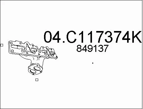 Exhaust Pipe (04.C117374K)