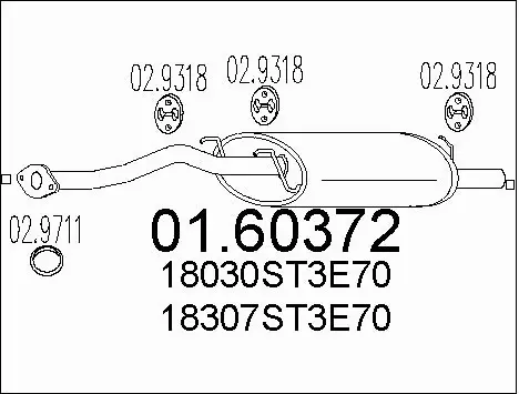 Rear Muffler (01.60372)