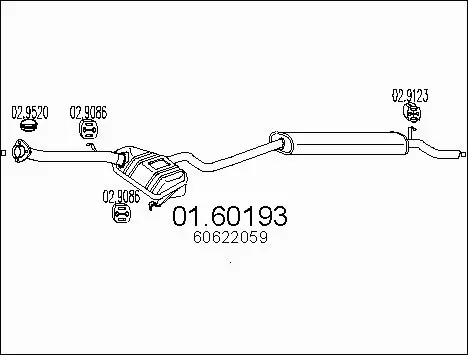Rear Muffler (01.60193)