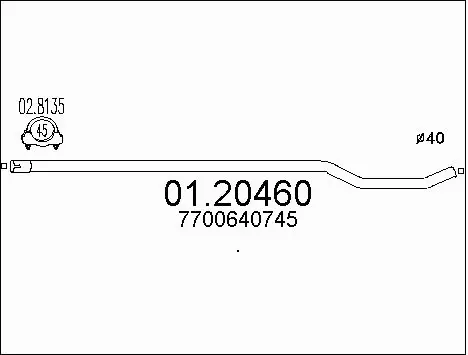 Exhaust Pipe (01.20460)