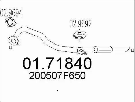 Exhaust Pipe (01.71840)