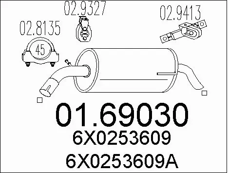 Rear Muffler (01.69030)