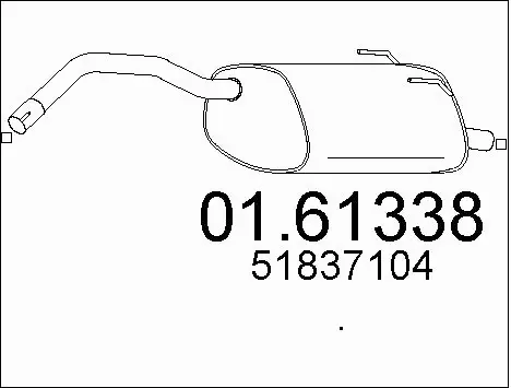 Rear Muffler (01.61338)