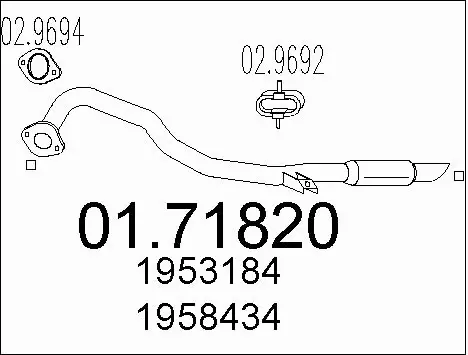 Exhaust Pipe (01.71820)