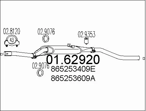 Rear Muffler (01.62920)