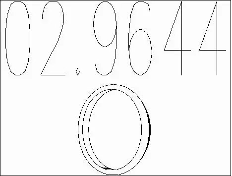 Seal Ring, exhaust pipe (02.9644)