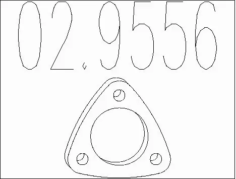 Gasket, exhaust pipe (02.9556)