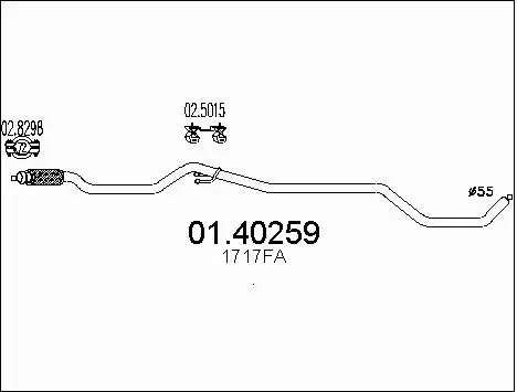 Exhaust Pipe (01.40259)