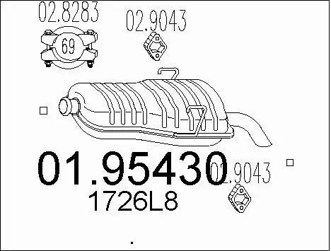 Rear Muffler (01.95430)