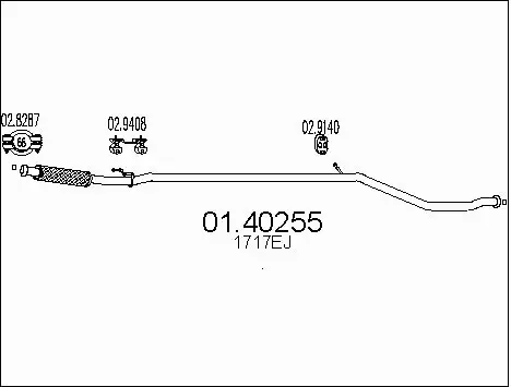 Exhaust Pipe (01.40255)