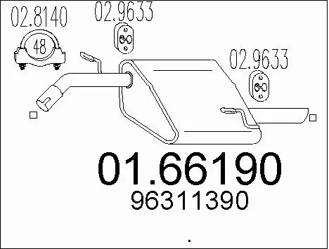 Rear Muffler (01.66190)
