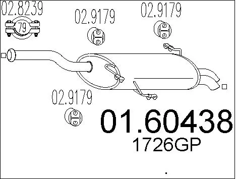 Rear Muffler (01.60438)