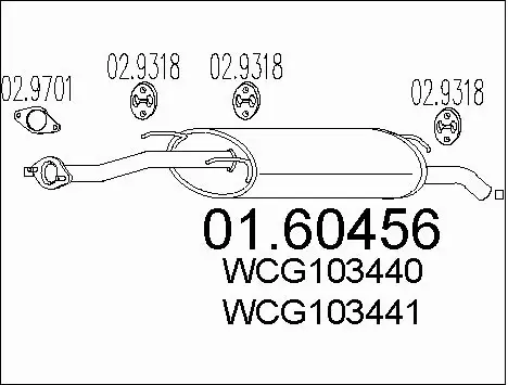 Rear Muffler (01.60456)