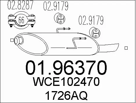 Rear Muffler (01.96370)