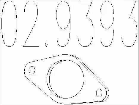 Gasket, exhaust pipe (02.9393)