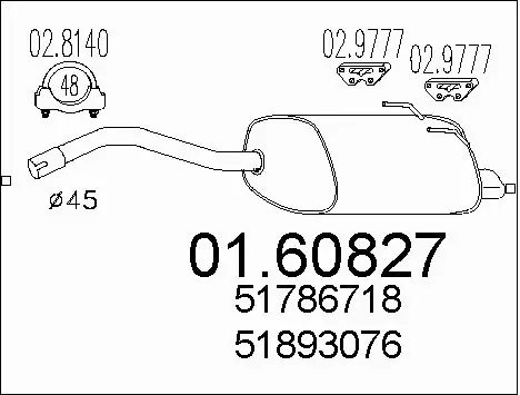 Rear Muffler (01.60827)