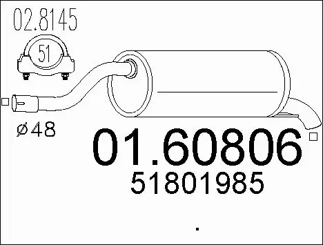 Rear Muffler (01.60806)
