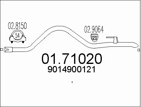 Exhaust Pipe (01.71020)