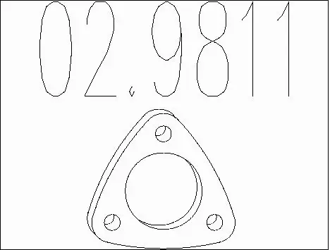 Gasket, exhaust pipe (02.9811)